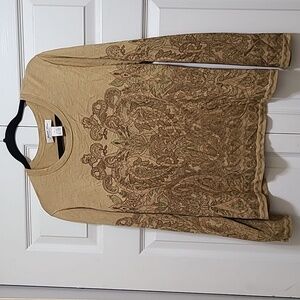 Judith‎ Hart Silk Blend long sleeved xl paisley print top